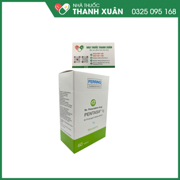 Viên uống Pentasa Tablet 1g trị viêm ruột mãn tính (6 vỉ x 10 viên)